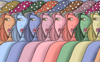 Image 3 of Mushroom Girls Sticker