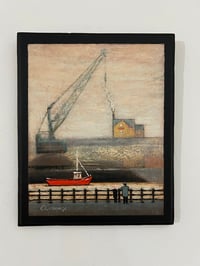 Image 1 of ‘Boars Head & Red Boat’ (Oil painting)