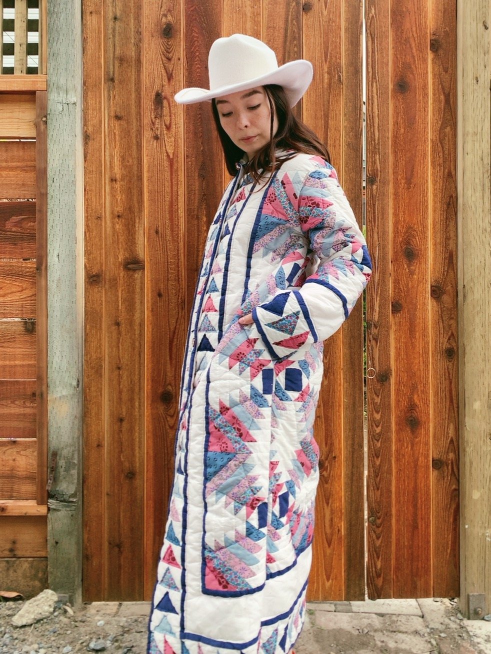 Image of Quilt Duster Coat — Pineapple