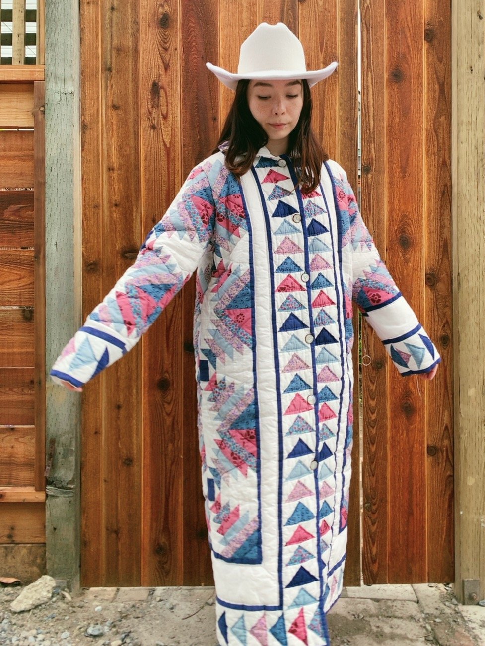 Image of Quilt Duster Coat — Pineapple