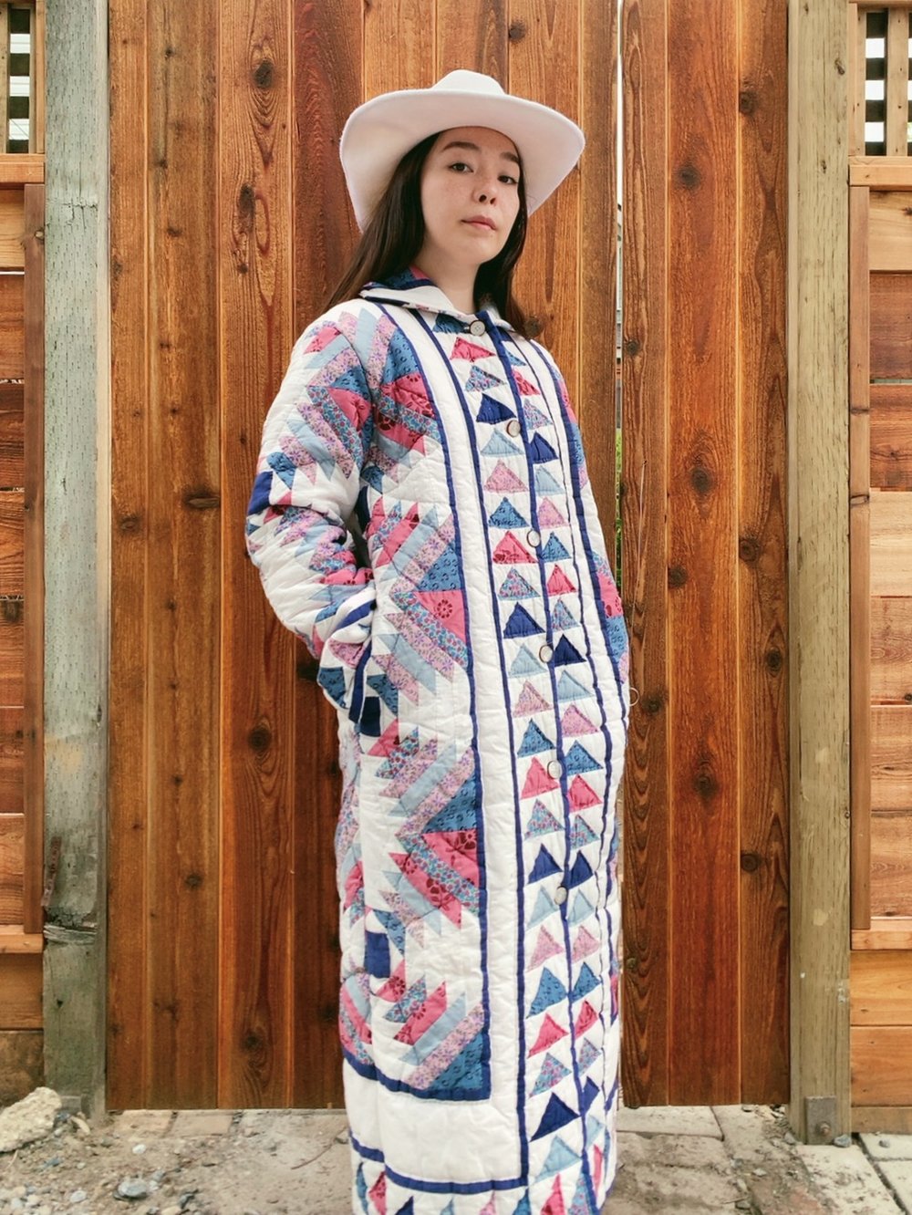 Image of Quilt Duster Coat — Pineapple