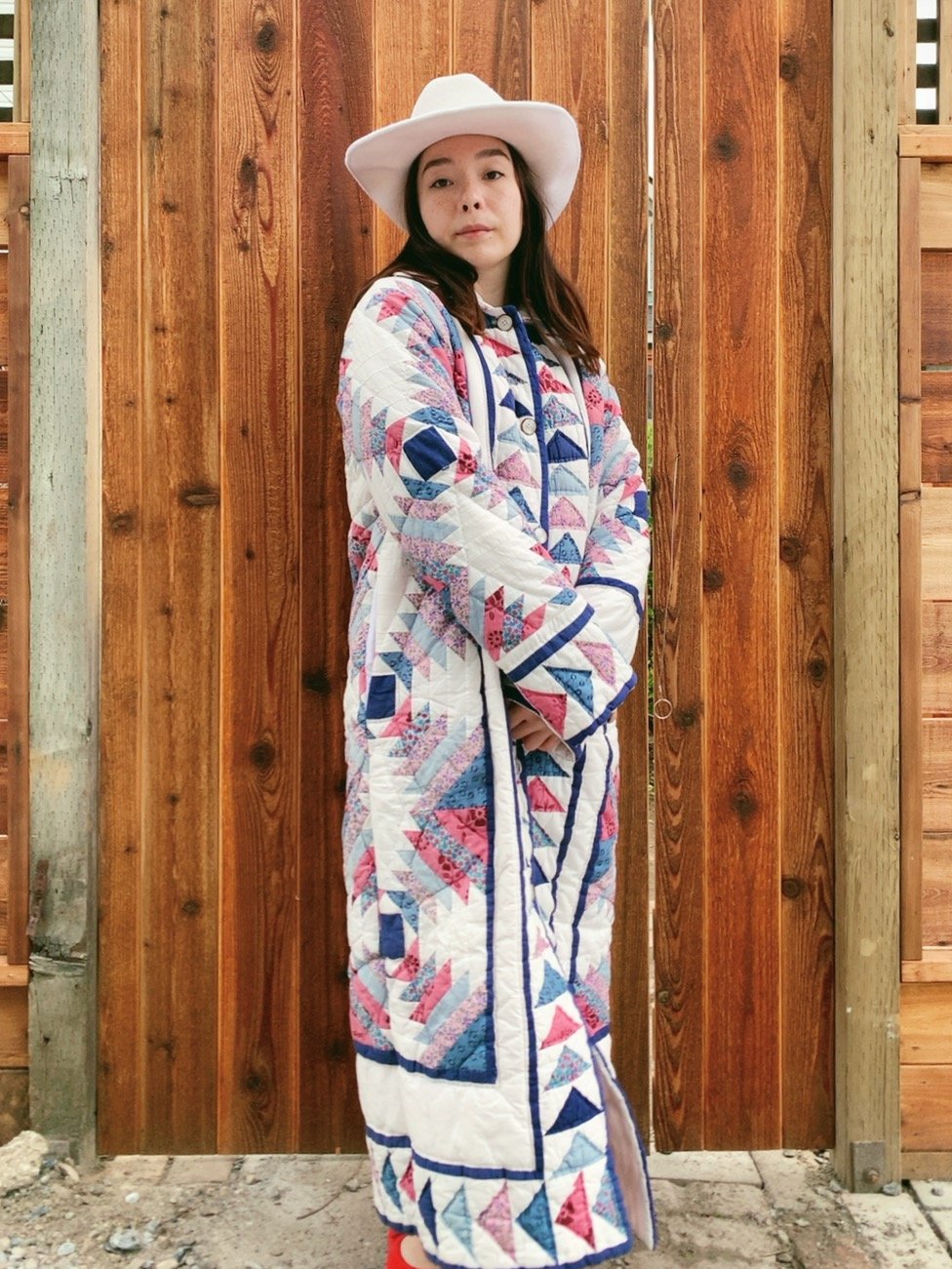 Image of Quilt Duster Coat — Pineapple