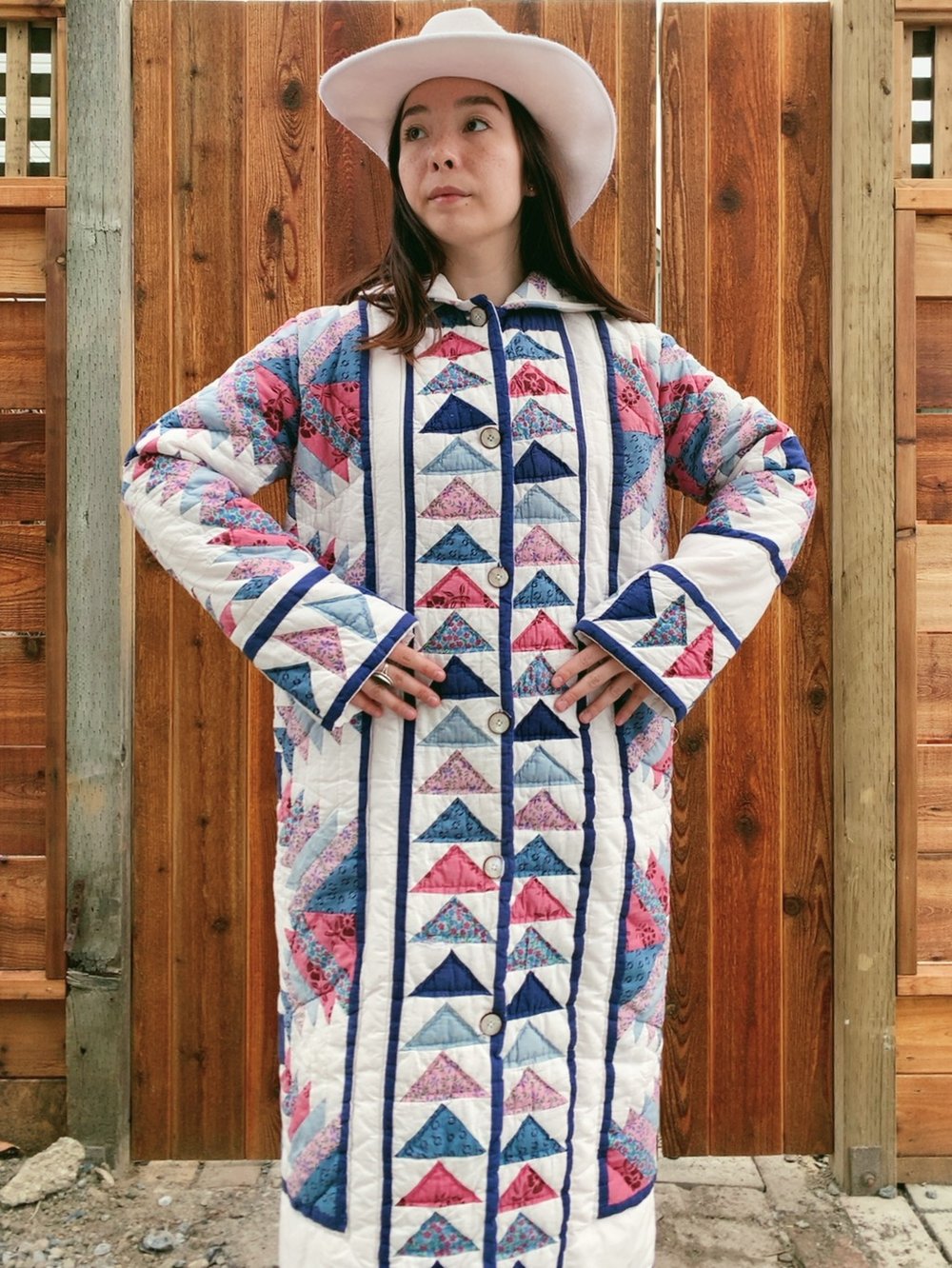 Image of Quilt Duster Coat — Pineapple