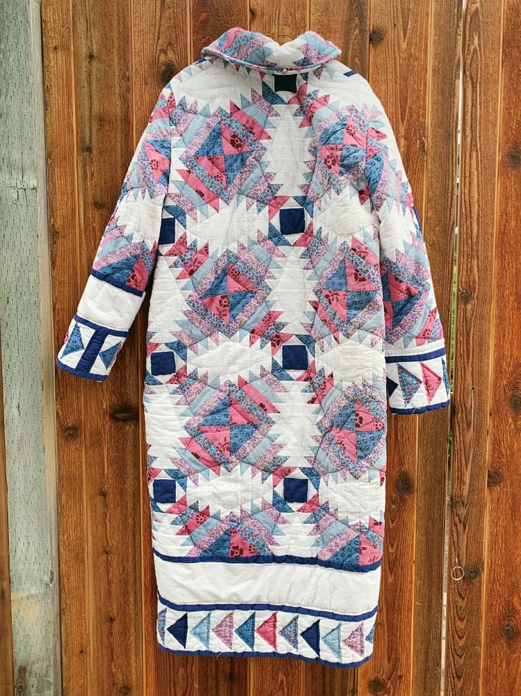 Image of Quilt Duster Coat — Pineapple