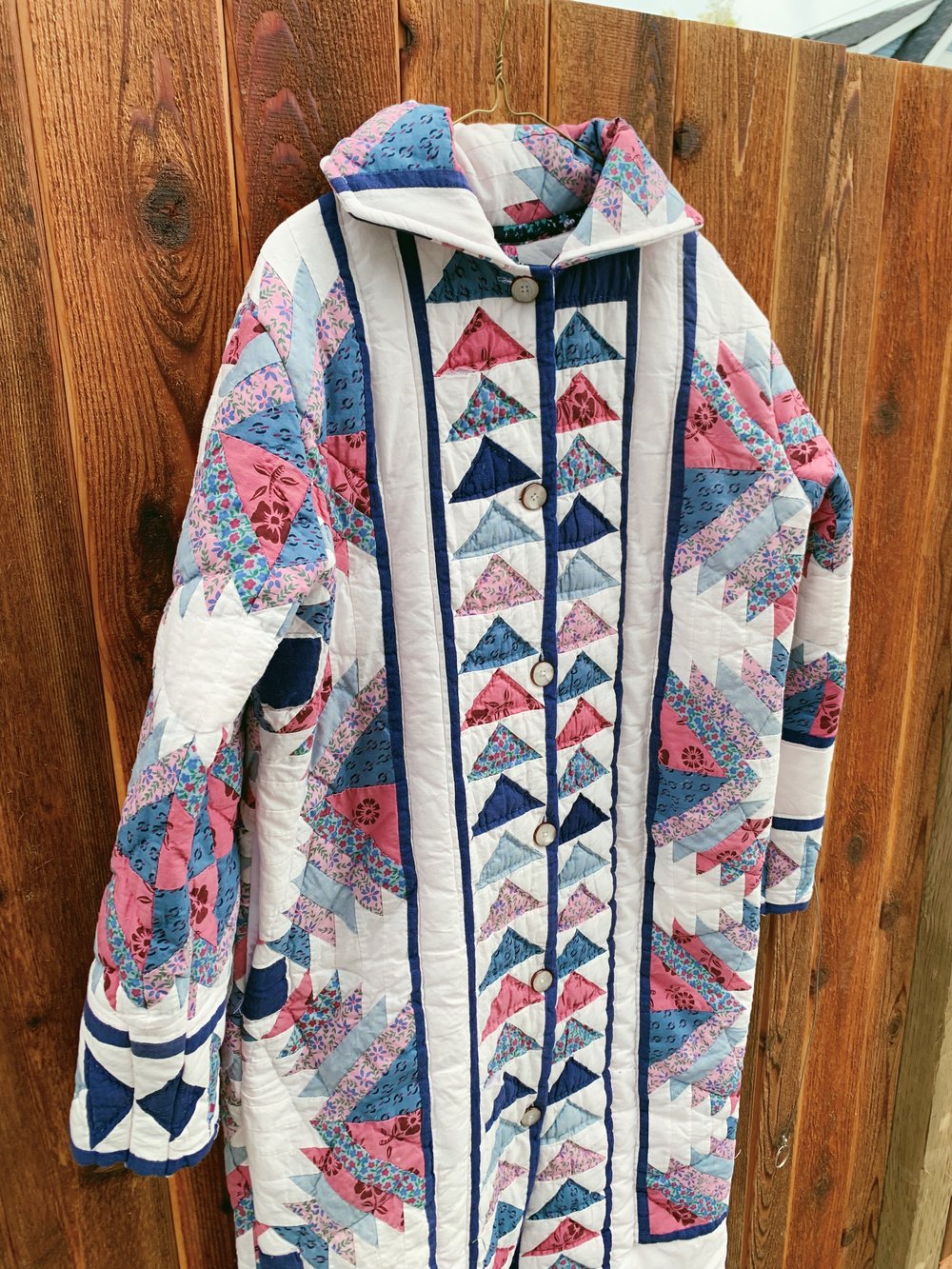 Image of Quilt Duster Coat — Pineapple