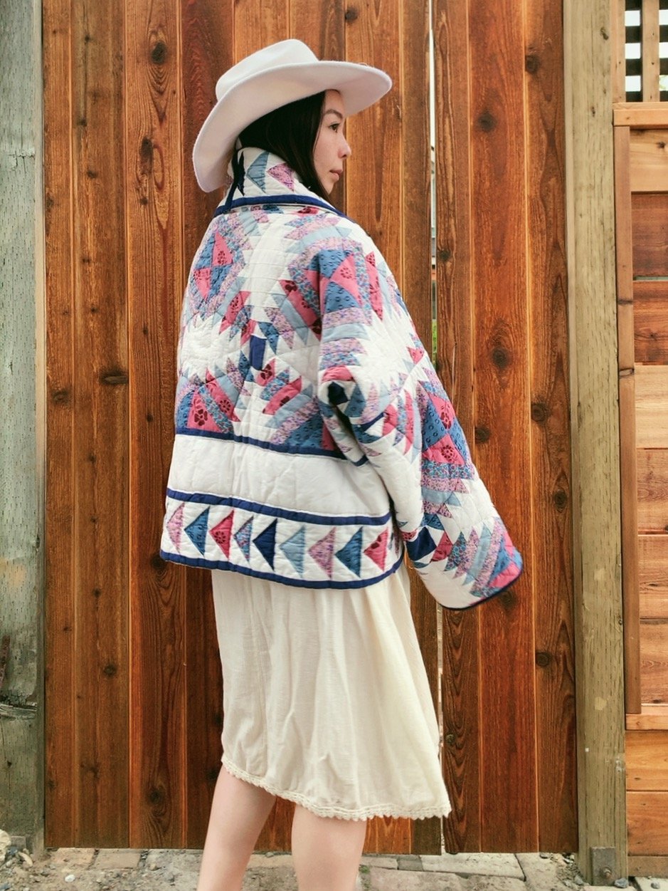 Image of Quilt Shawl Coat — Pineapple