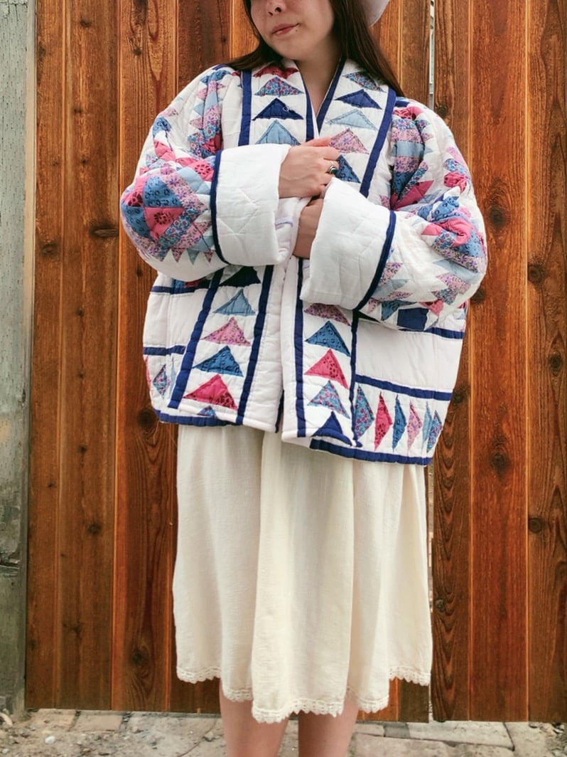 Image of Quilt Shawl Coat — Pineapple