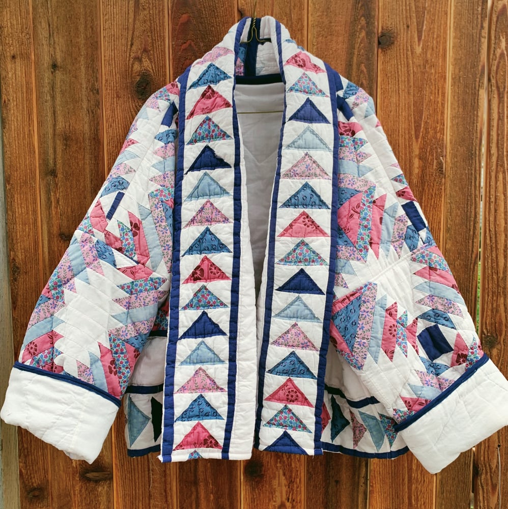 Image of Quilt Shawl Coat — Pineapple
