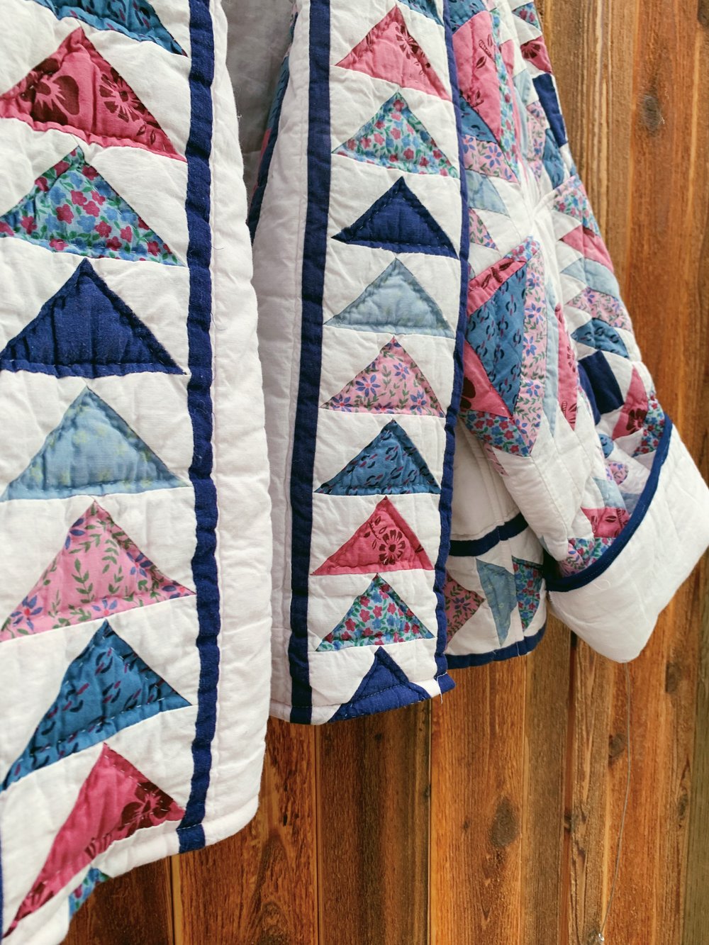 Image of Quilt Shawl Coat — Pineapple