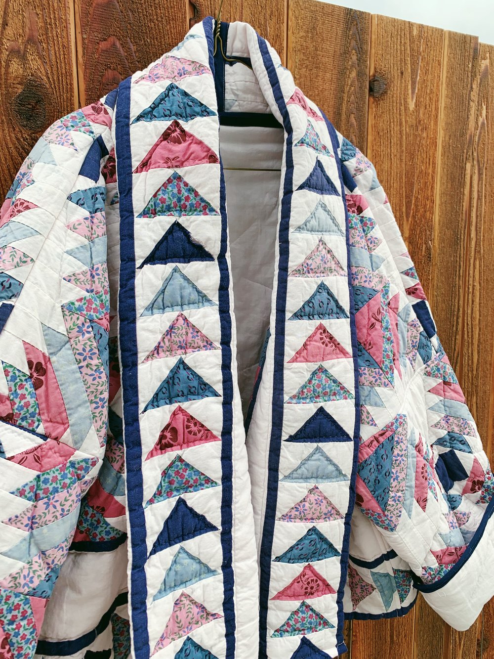 Image of Quilt Shawl Coat — Pineapple