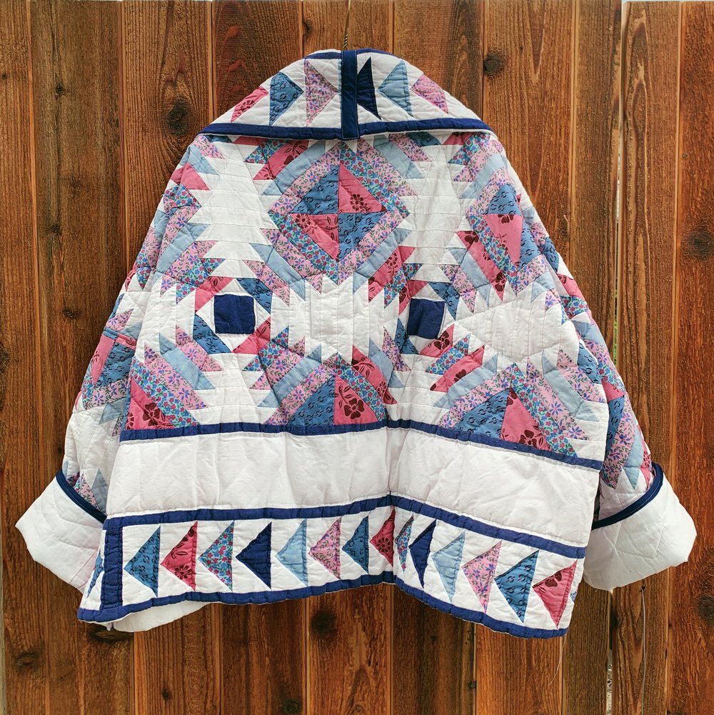 Image of Quilt Shawl Coat — Pineapple