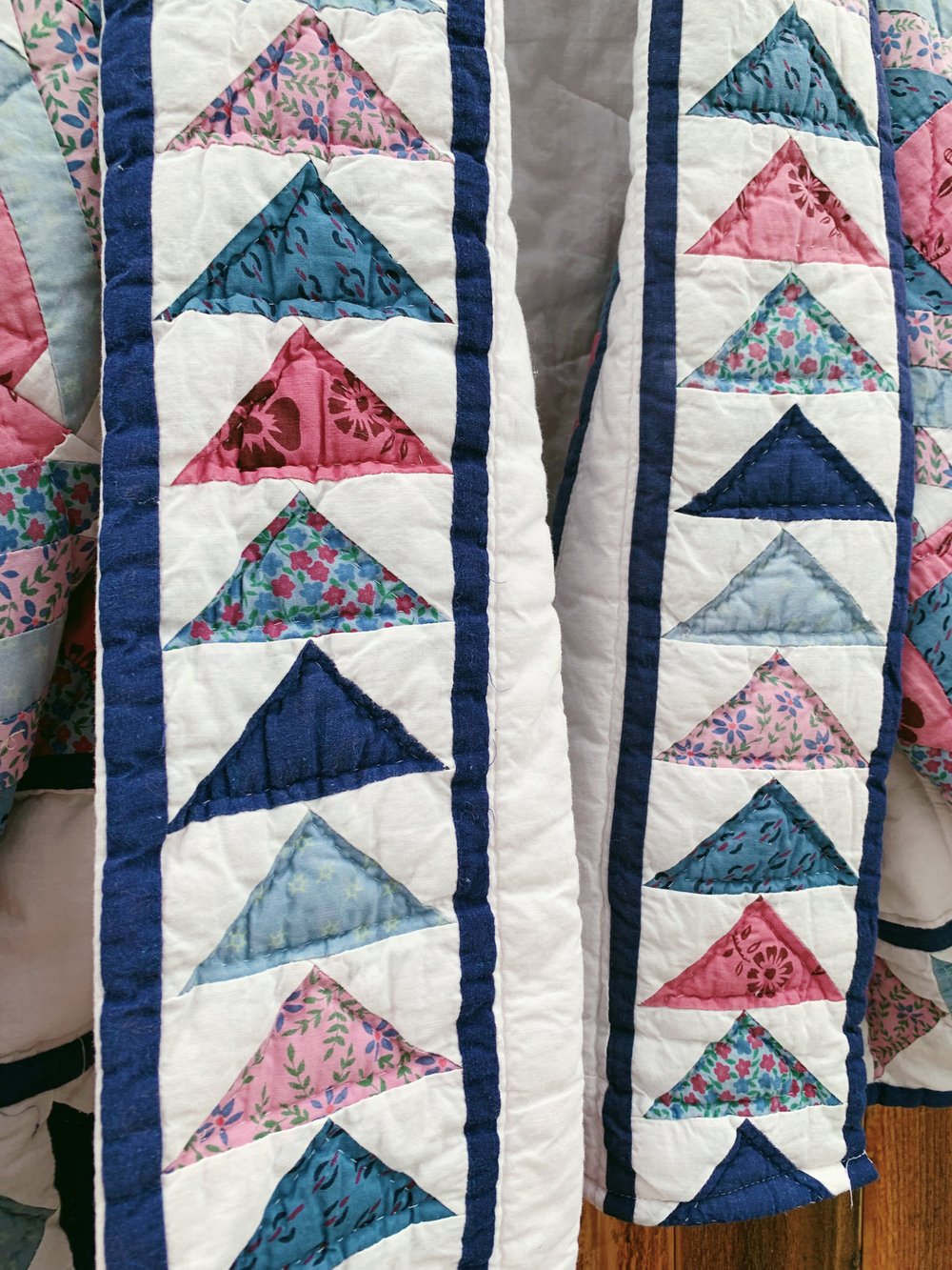 Image of Quilt Shawl Coat — Pineapple