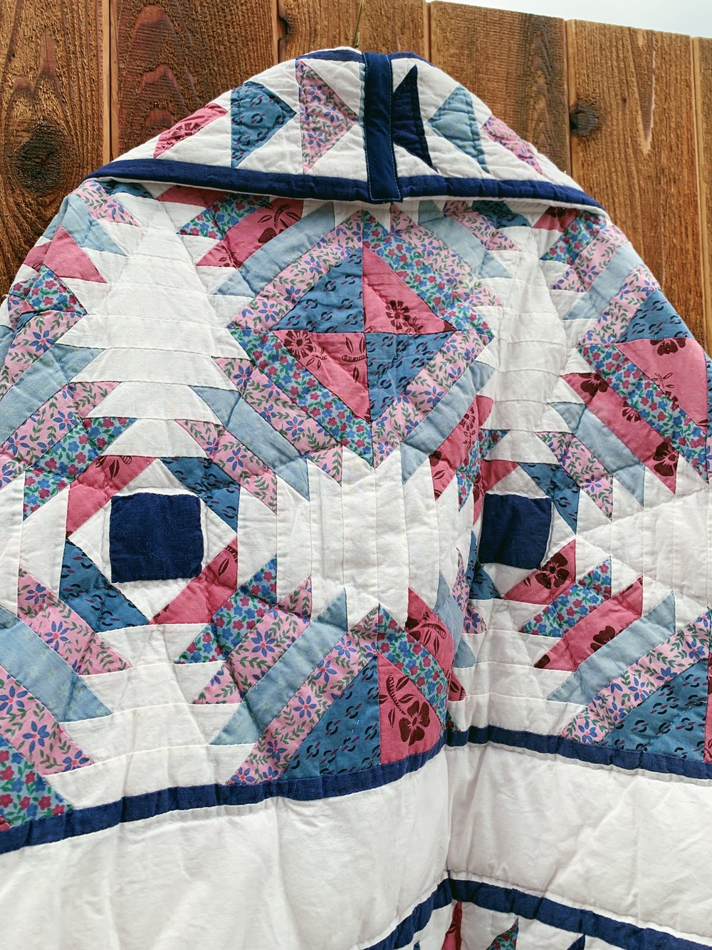 Image of Quilt Shawl Coat — Pineapple