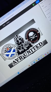 25 AYR UNITED FOOTBALL ULTRA STICKERS 