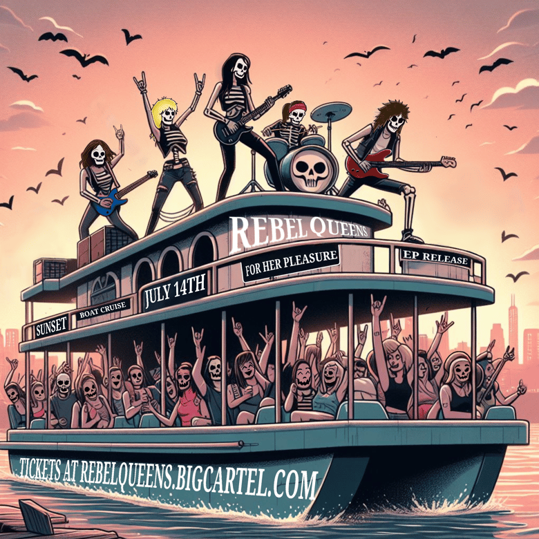 Image of TICKET: JULY 14 2024 Rebel Queens EP Release Party & Sunset Boat Cruise