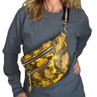 Image 4 of The Joan Yellow Camo Cross Body Bag -Limited Collection