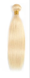 Blonde Hair Weft, Straight