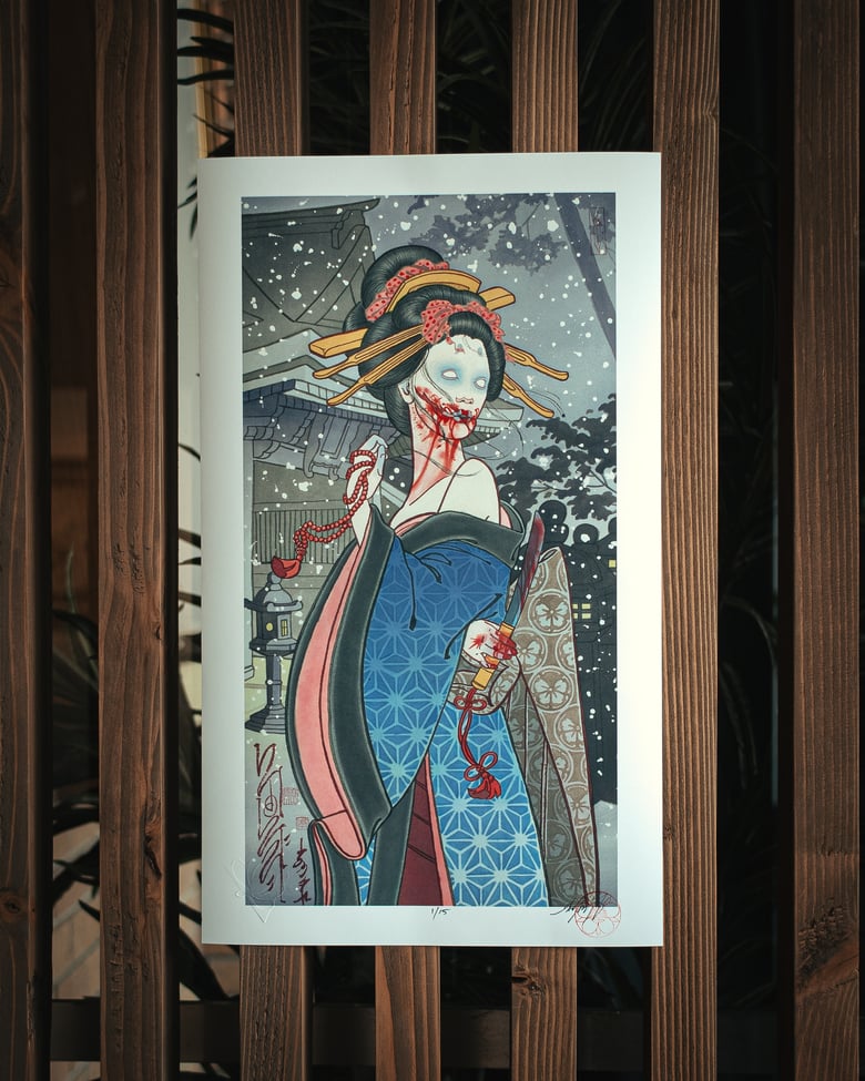 Image of "Kuchisake Onna" 10"x17" (print)