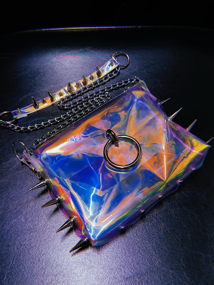 Image of HOLO SPIKE HANDBAG BAG