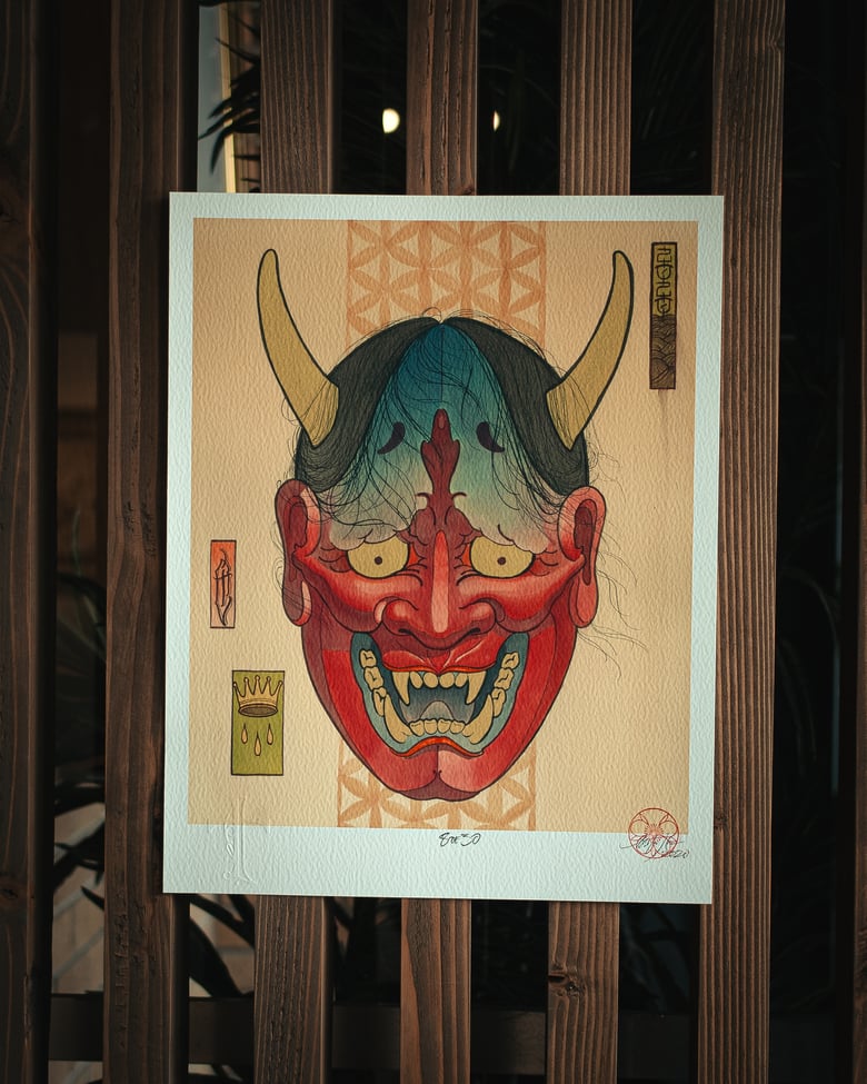 Image of "Rocket Pop Hannya" (print)