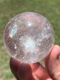Image 3 of Clear Quartz Sphere #2538
