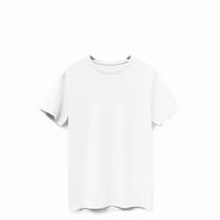 Image 2 of White American Grown Supima® 100% Cotton 6oz T-Shirt 