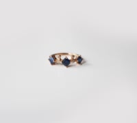 Image 1 of Odette 3 Stone Sapphire Ring