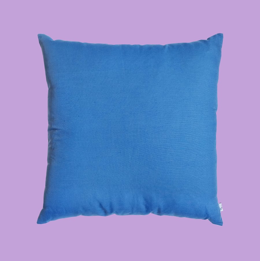 Image of SQUIGGLE CUSHION - BLUE