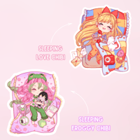 Image of SLEEPING CHIBI STICKERS