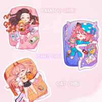 Image of SLEEPING CHIBI STICKERS