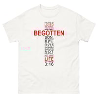 John 3:16 Cross - White