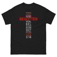 John 3:16 Cross - Black 