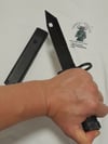 Plastic M4 Bayonet with Scabbard Dummy Martial Arts Exercises Trainer Toy