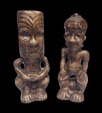Image 1 of Vintage Lanai San Mateo Salt & Pepper Shakers FREE SHIPPING 