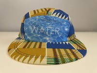 Image 1 of Water Kente Cloth Long Bill Hat