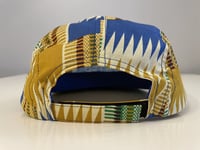 Image 4 of Water Kente Cloth Long Bill Hat