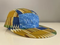 Image 2 of Water Kente Cloth Long Bill Hat