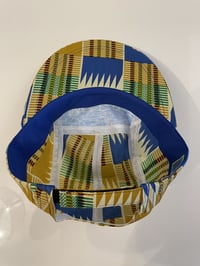 Image 5 of Water Kente Cloth Long Bill Hat