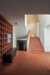 CLIPPED WING SIDEBOARD IN TORCHED TASMANIAN OAK