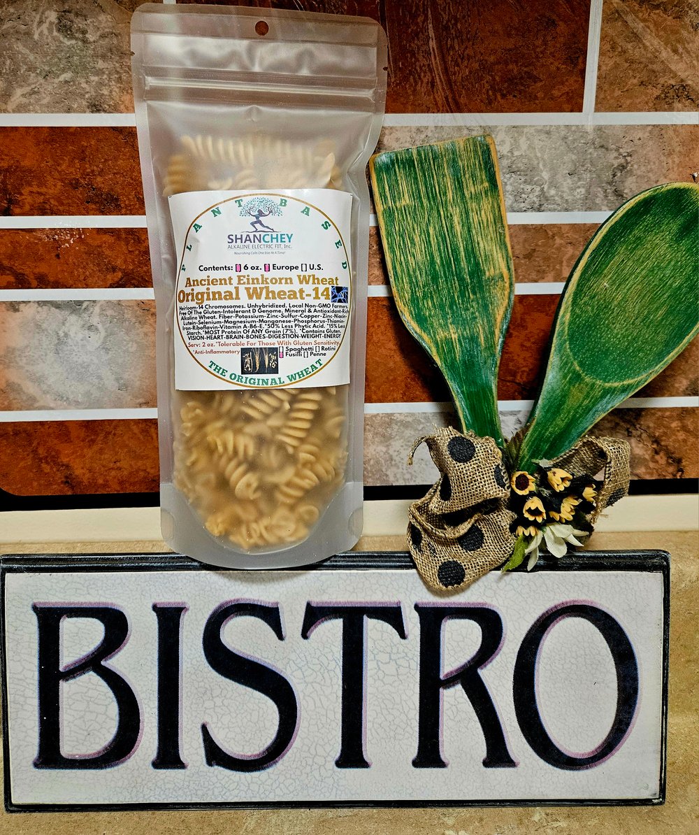 ORIGINAL WHEAT-14 Ancient Einkorn Wheat Berries/Flour/Pasta 6-7 oz.-Eyes-Heart-Kidneys-Bones