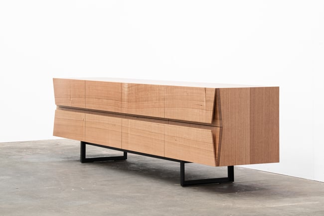 CLIPPED WING SIDEBOARD IN TASMANIAN OAK