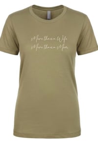 Image 1 of More than a Wife More than a Mom Fitted T-shirt