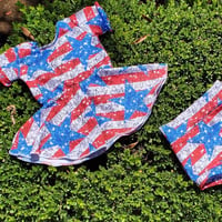 Image 3 of Usa party top and bummie set handmade 