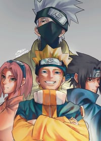 [ Naruto ] Team 7 Postcard Print