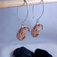 Image 2 of Long Kowhai Coin Earrings *Made To Order*
