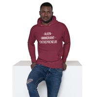 Image 3 of Men's Entrepreneur Unisex Hoodie - Black