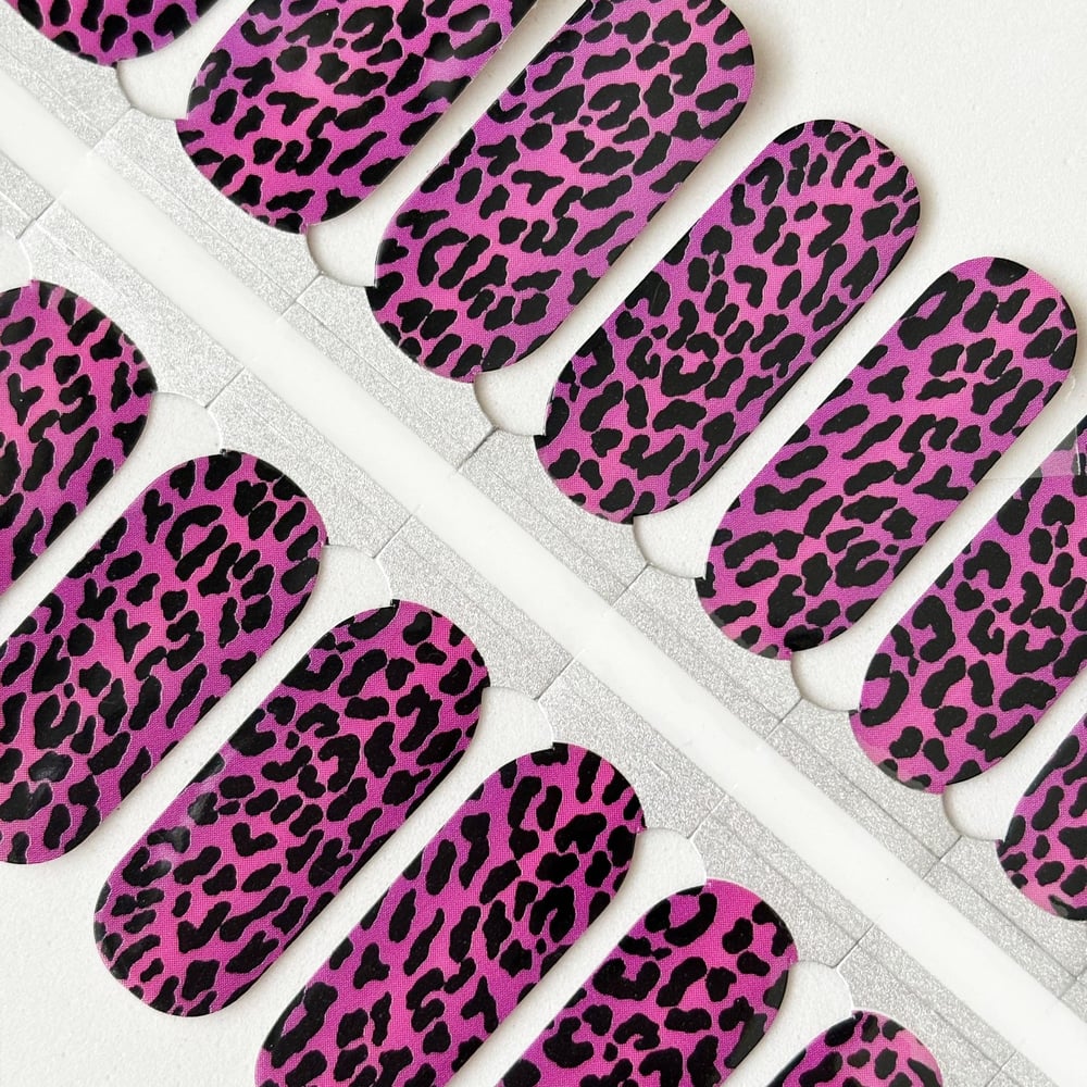 Pink Leopard Nail Polish Strip