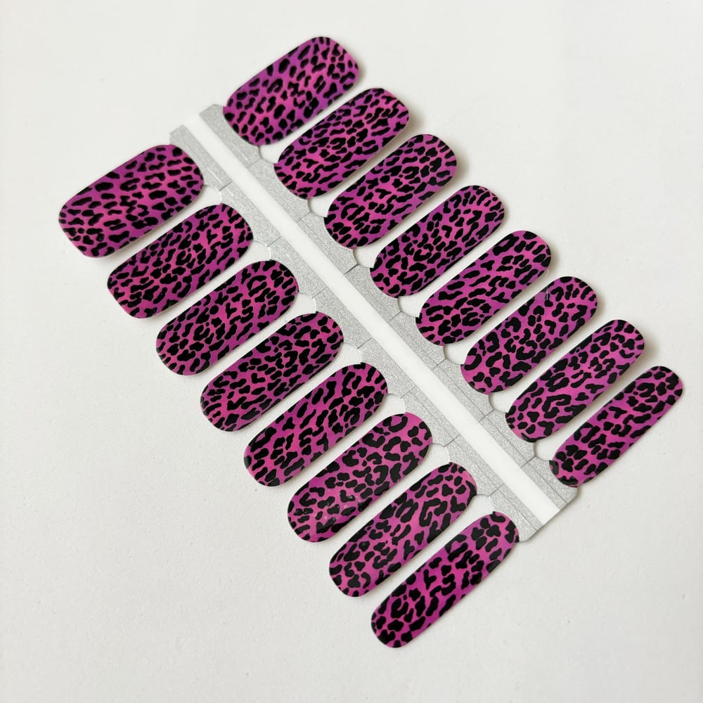 Pink Leopard Nail Polish Strip