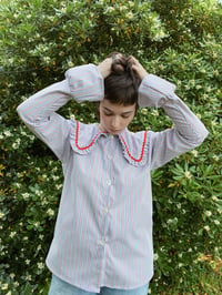 Image 1 of Camicia #34 righe blu e rosse