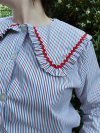 Image 3 of Camicia #34 righe blu e rosse